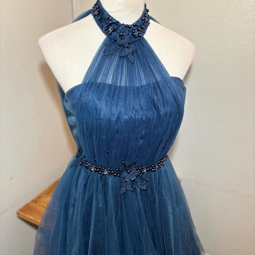 Gorgeous Jeweled Evening Gown Dress - Picture 2 of 16